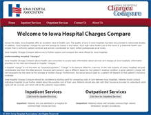 Tablet Screenshot of iowahospitalcharges.com